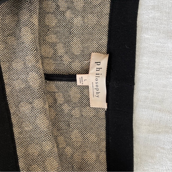 Philosophy Pullon Skirt Black Brown L - Picture 3 of 6